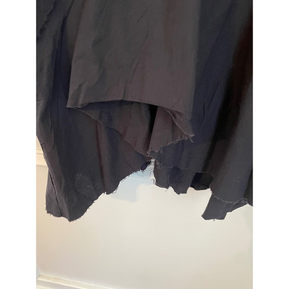 We The Free Free People Freya Black Cotton Poplin Tunic Shirt Size L NWT - Picture 7 of 9